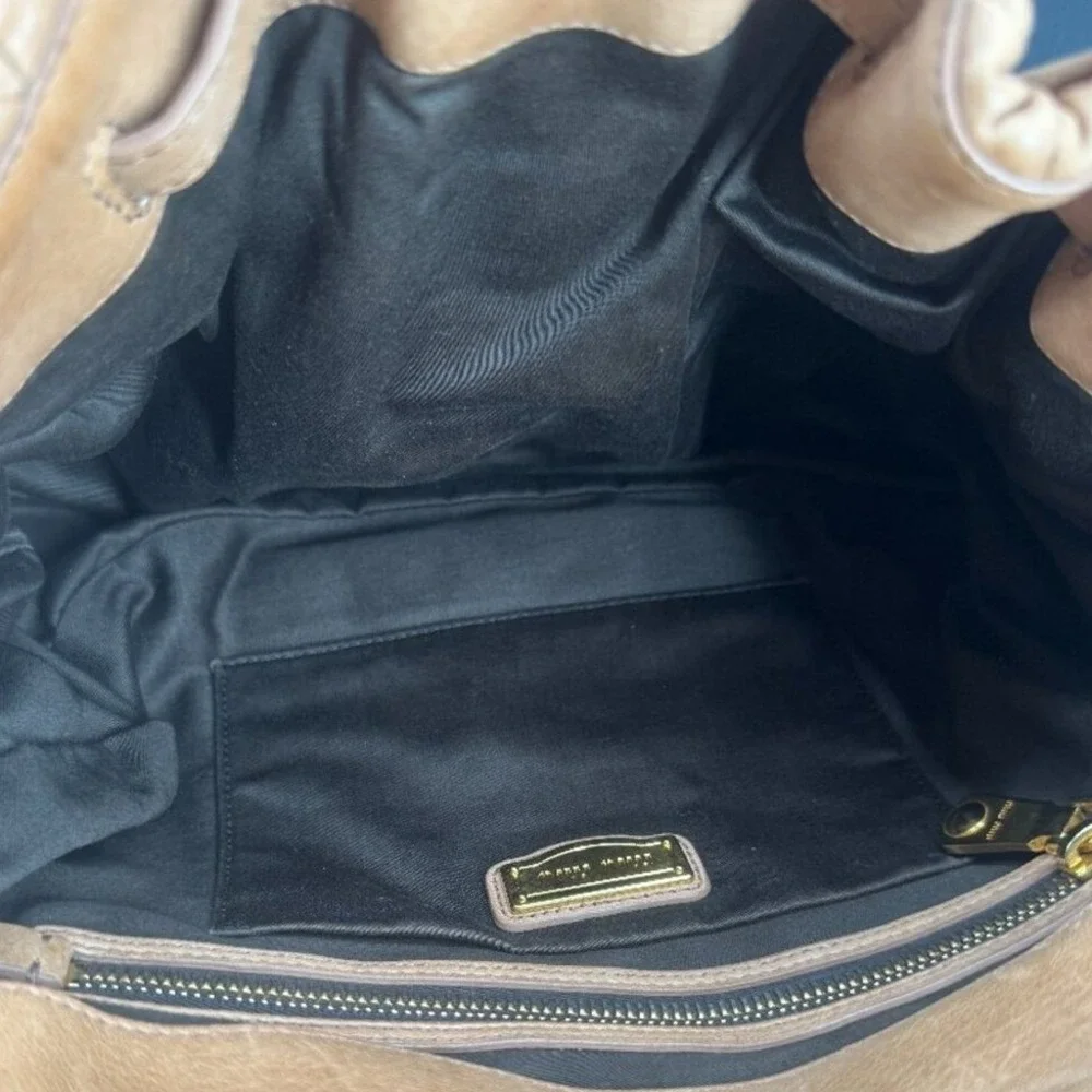 Miu‎ Miu Vintage Coffer Matelasse Ruched Leather Hobo Bag